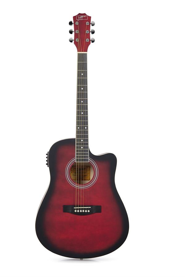 Zoppran ACZP150RDS Kırmızı Elektro Akustik Gitar 